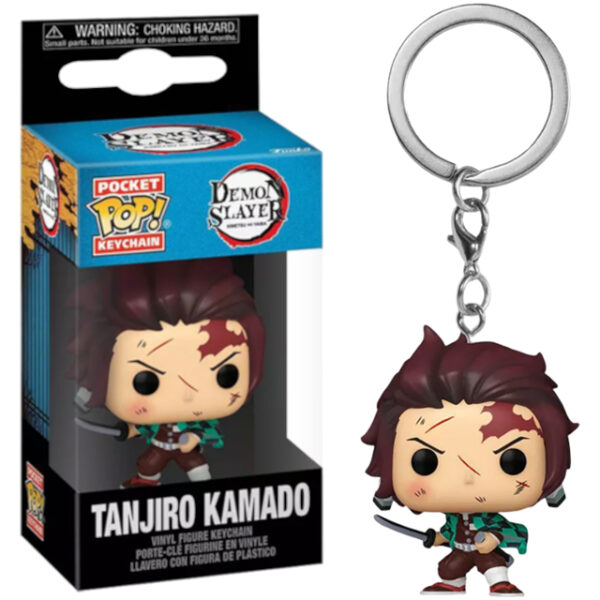 Μπρελόκ Funko Pocket POP! Demon Slayer – Tanjiro Kamado (Bruised)