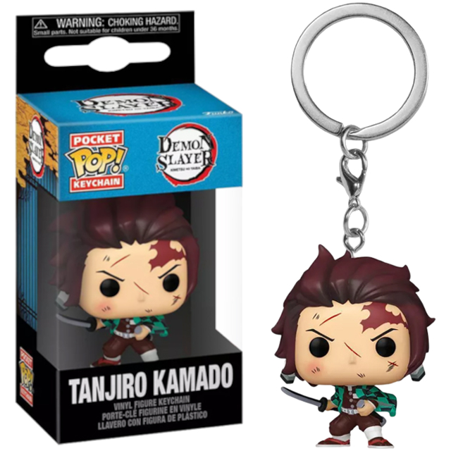 Μπρελόκ Funko Pocket POP! Demon Slayer – Tanjiro Kamado (Bruised)