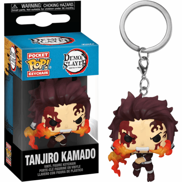 Μπρελόκ Funko Pocket POP! Demon Slayer – Tanjiro Kamado Fire Breathing Dancing Flash