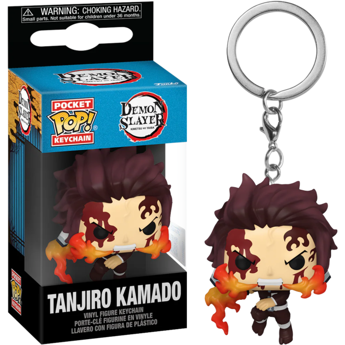 Μπρελόκ Funko Pocket POP! Demon Slayer – Tanjiro Kamado Fire Breathing Dancing Flash
