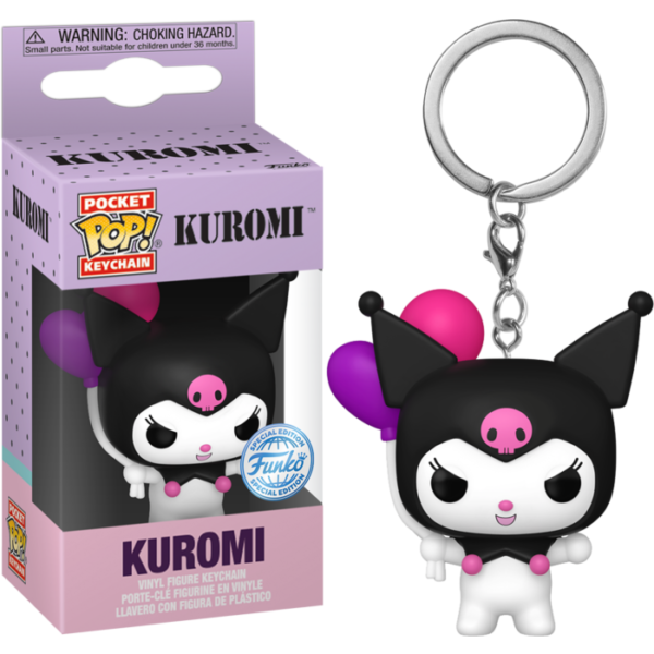 Μπρελόκ Funko Pocket POP! Hello Kitty & Friends - Kuromi with Balloons