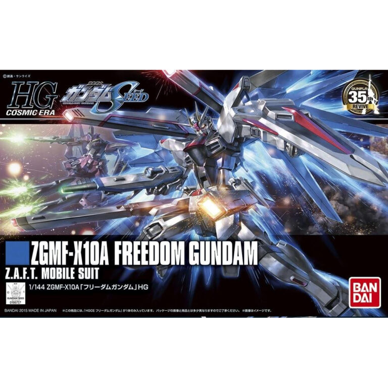 Gundam - High Grade Gunpla Model Kit ZGMF-X10A Freedom Gundam 1-144