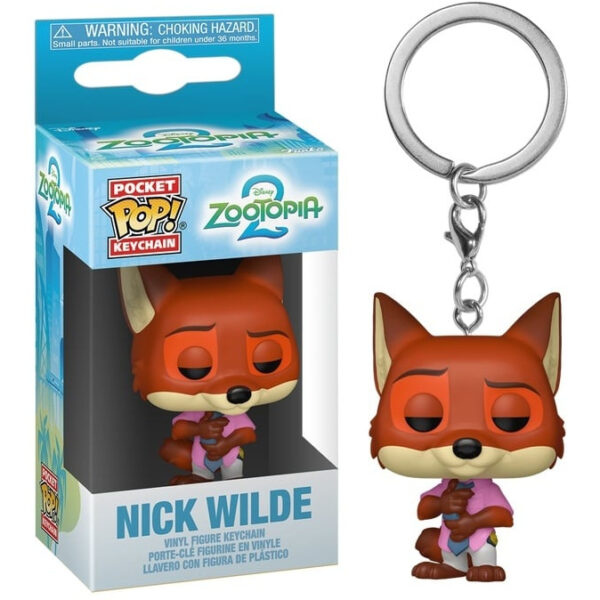 Μπρελόκ Funko Pocket POP! Zootopia 2 - Nick Wilde