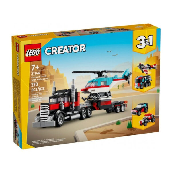LEGO Creator - Flatbed Truck With Helicopter 31146