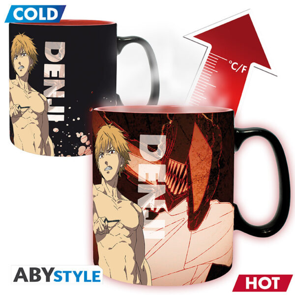 Mug Heat Change Chainsaw Man - Denji and Aki (460ml)