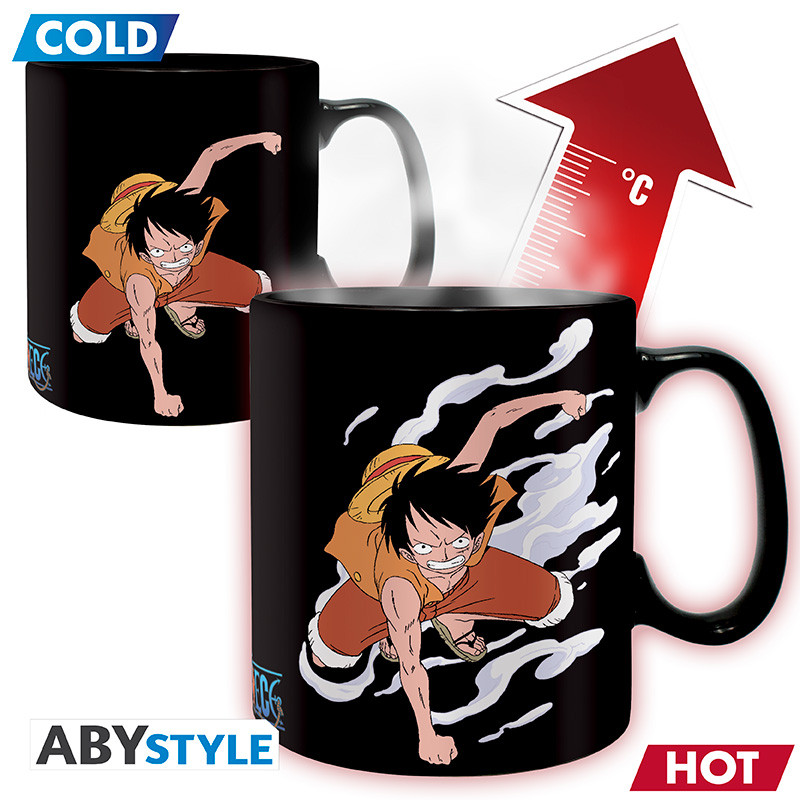 Mug Heat Change One Piece - Luffy & Ace (460ml)