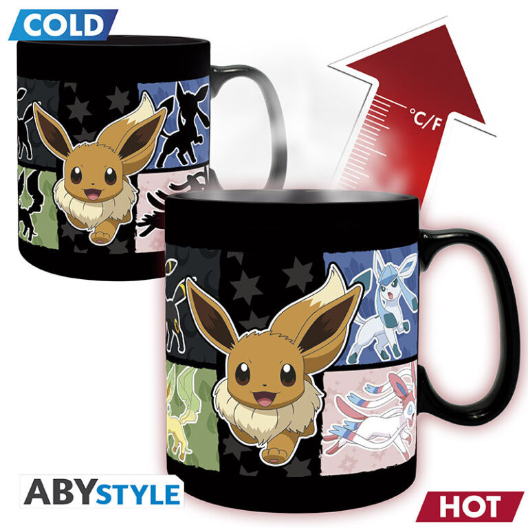 Mug Heat Change Pokemon Eevee and Eevelutions 460ml