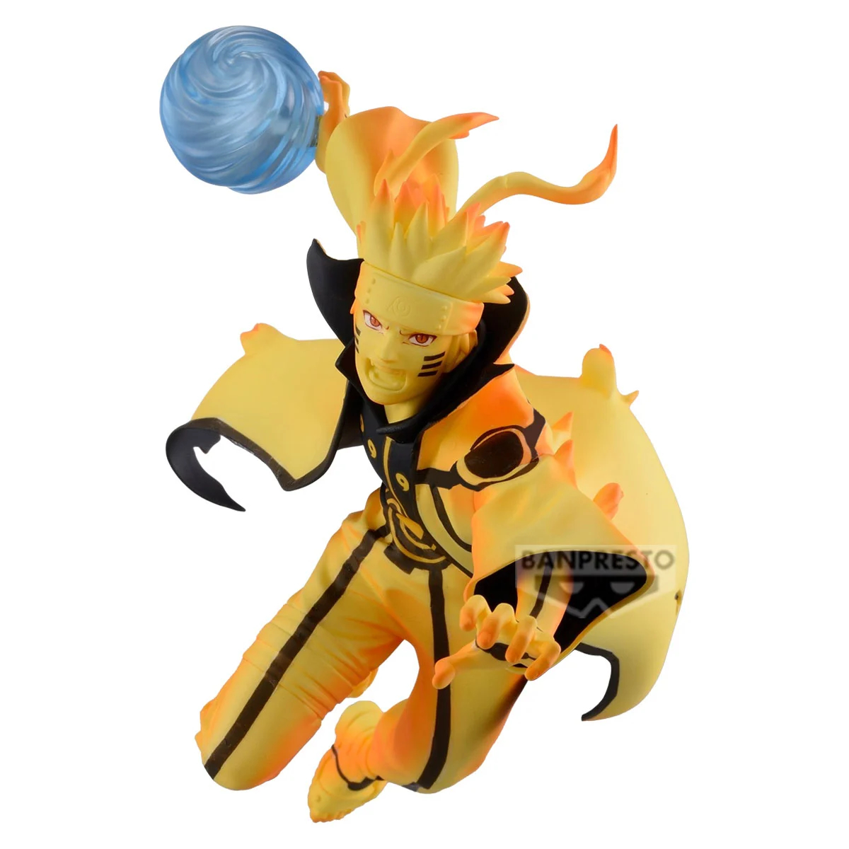 Naruto Shippuden Banpresto Uzumaki Naruto Kurama Chakra Mode Rasengan Figure 17cm 29397