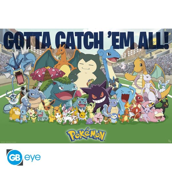 Pokemon All Time Favorites Gotta Catch Em All 91x61cm