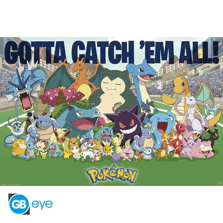 Pokemon All Time Favorites Gotta Catch Em All 91x61cm