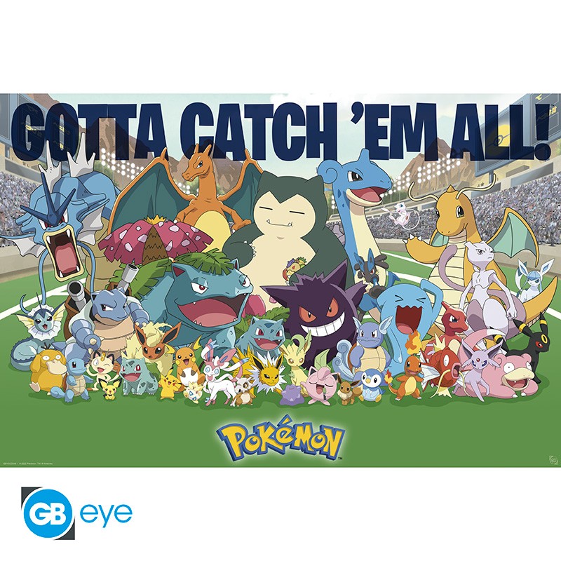 Pokemon All Time Favorites Gotta Catch Em All 91x61cm