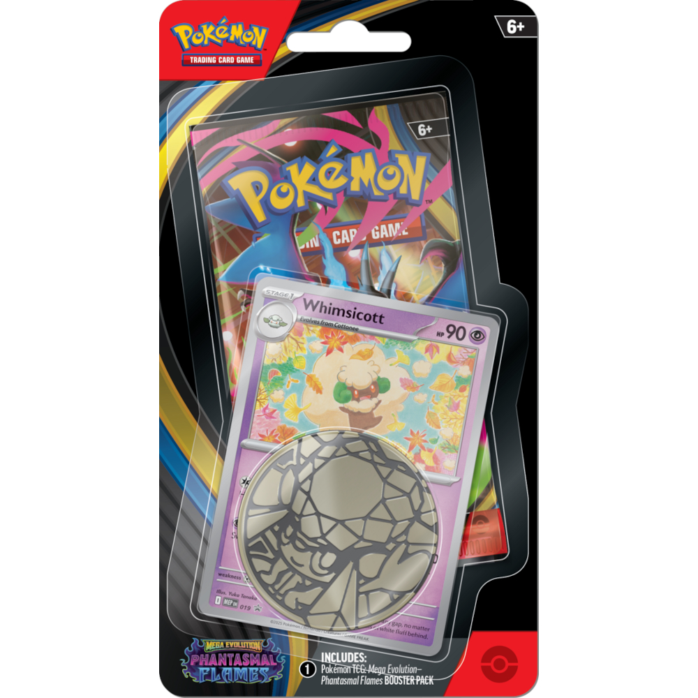 Pokemon TCG Phantasmal Flames Checklane Blister (Whimsicott)