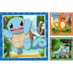 Puzzle 3x49 Pokemon Kanto Starters Charmander Squirtle Bulbasaur 1