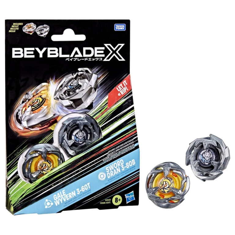 Beyblade X Dual Pack - Gale Wyvern 3-60T & Sword Dran 3-80B