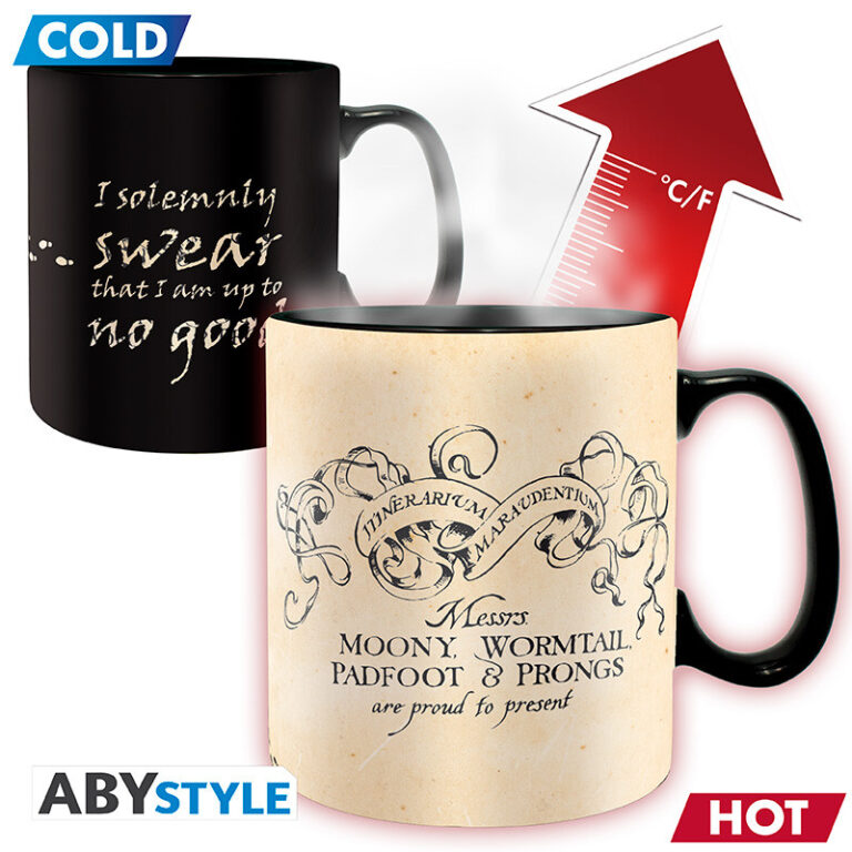 Mug Heat Change Harry Potter - Marauders Map (460ml)