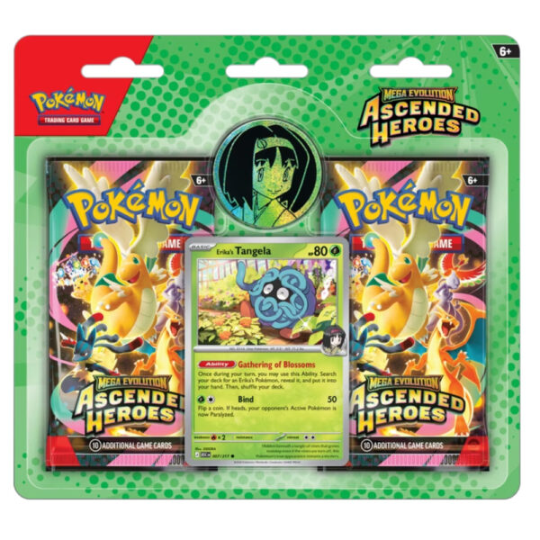 Pokemon TCG Ascended Heroes 2-Pack Collection Blister (Erikas Tangela)
