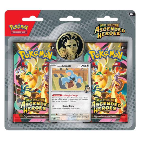 Pokemon TCG Ascended Heroes 2-Pack Collection Blister (Larrys Komala)