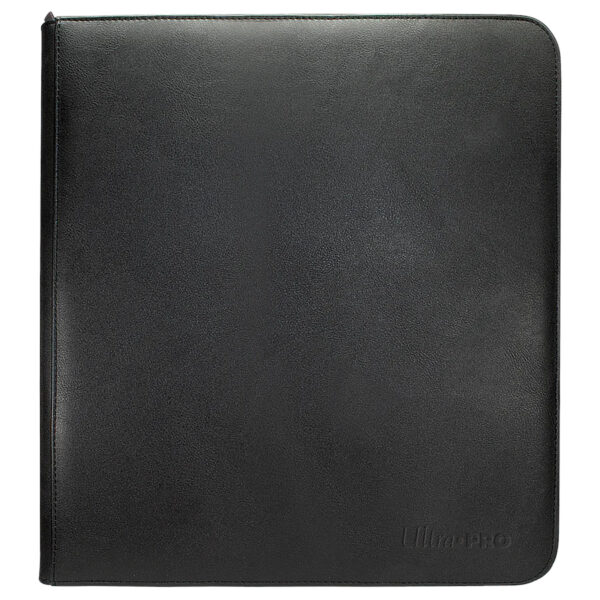 Ultra Pro Vivid Black 12-Pocket Zippered Binder