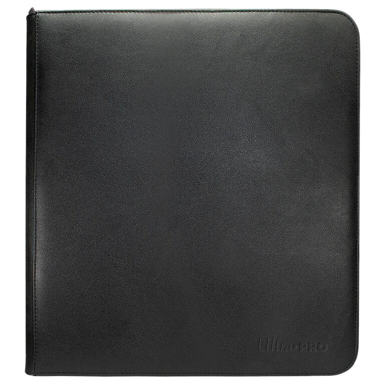 Ultra Pro Vivid Black 12-Pocket Zippered Binder