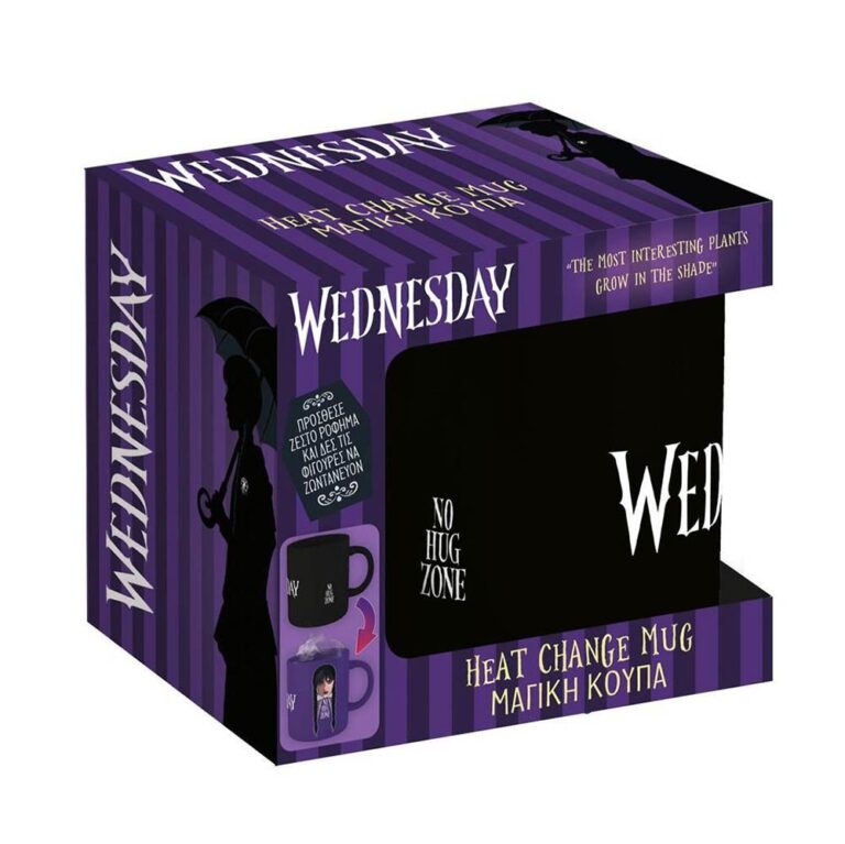 Κούπα Heat Change Wednesday - No Hug Zone (320ml) 2