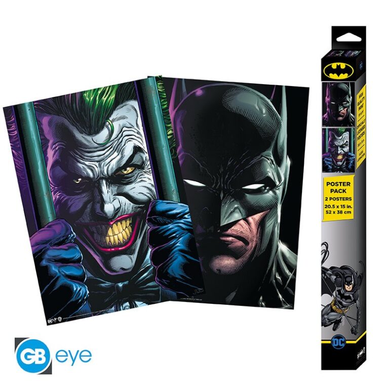 DC Comics Poster Set - Batman and Joker - Αφίσα 38x52 (Σετ 2 Τεμαχίων)