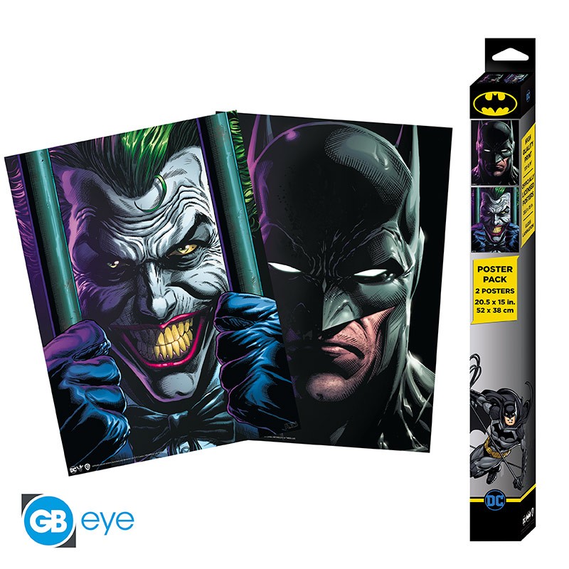 DC Comics Poster Set - Batman and Joker - Αφίσα 38x52 (Σετ 2 Τεμαχίων)