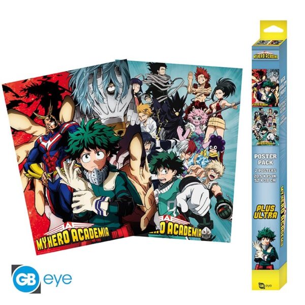 My Hero Academia Poster Set - Αφίσα 38x52 (Σετ 2 Τεμαχίων)