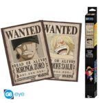 One Piece Poster Set - Zoro and Sanji Wanted Posters - Αφίσα 38x52 (Σετ 2 Τεμαχίων)