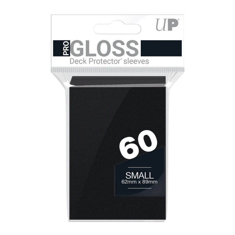 Small Sleeves Gloss Ultra PRO - Black (60ct)