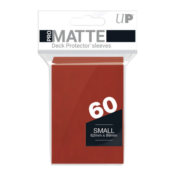 Small Sleeves Matte Ultra PRO - Red (60ct)