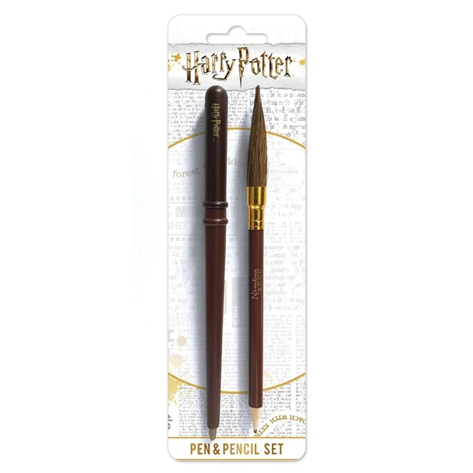 Σετ Γραφής Harry Potter - Wand Pen and Broom Pencil Set (2 Τεμάχια)