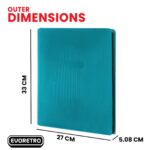 EVORETRO 9-Pocket Regular Zippered Binder (Petrol Blue) 1